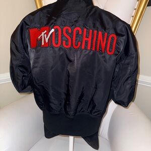 Moschino Black Satin Lined Jacket